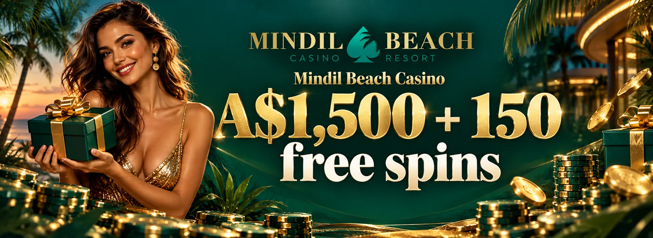 A$1,500 + 150 free spins
